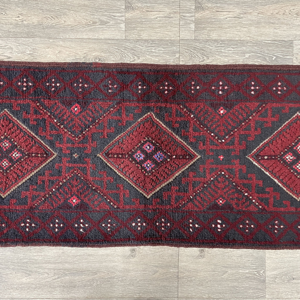 282 x 59 cm | Afghan Mushwani Runner - Khorasan Rugs