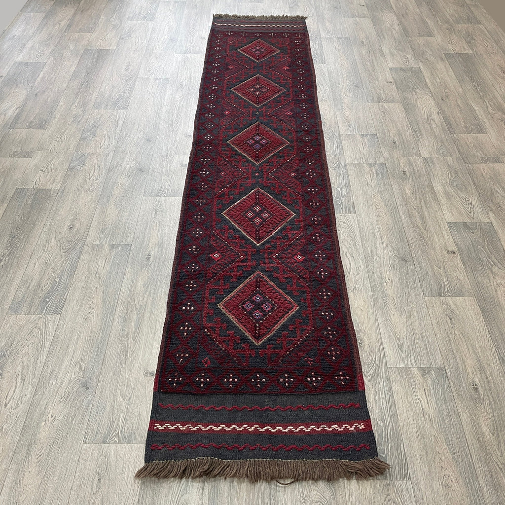 282 x 59 cm | Afghan Mushwani Runner - Khorasan Rugs