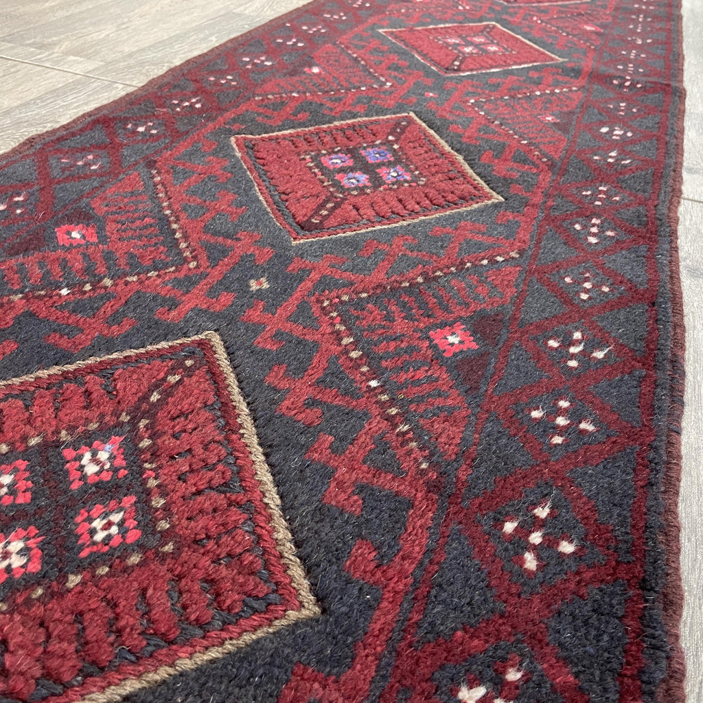 282 x 59 cm | Afghan Mushwani Runner - Khorasan Rugs