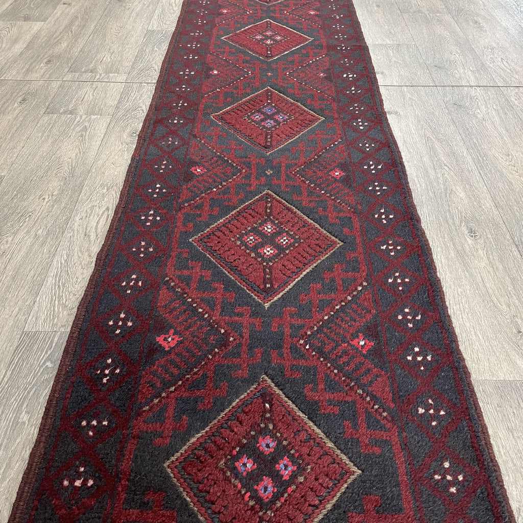 282 x 59 cm | Afghan Mushwani Runner - Khorasan Rugs
