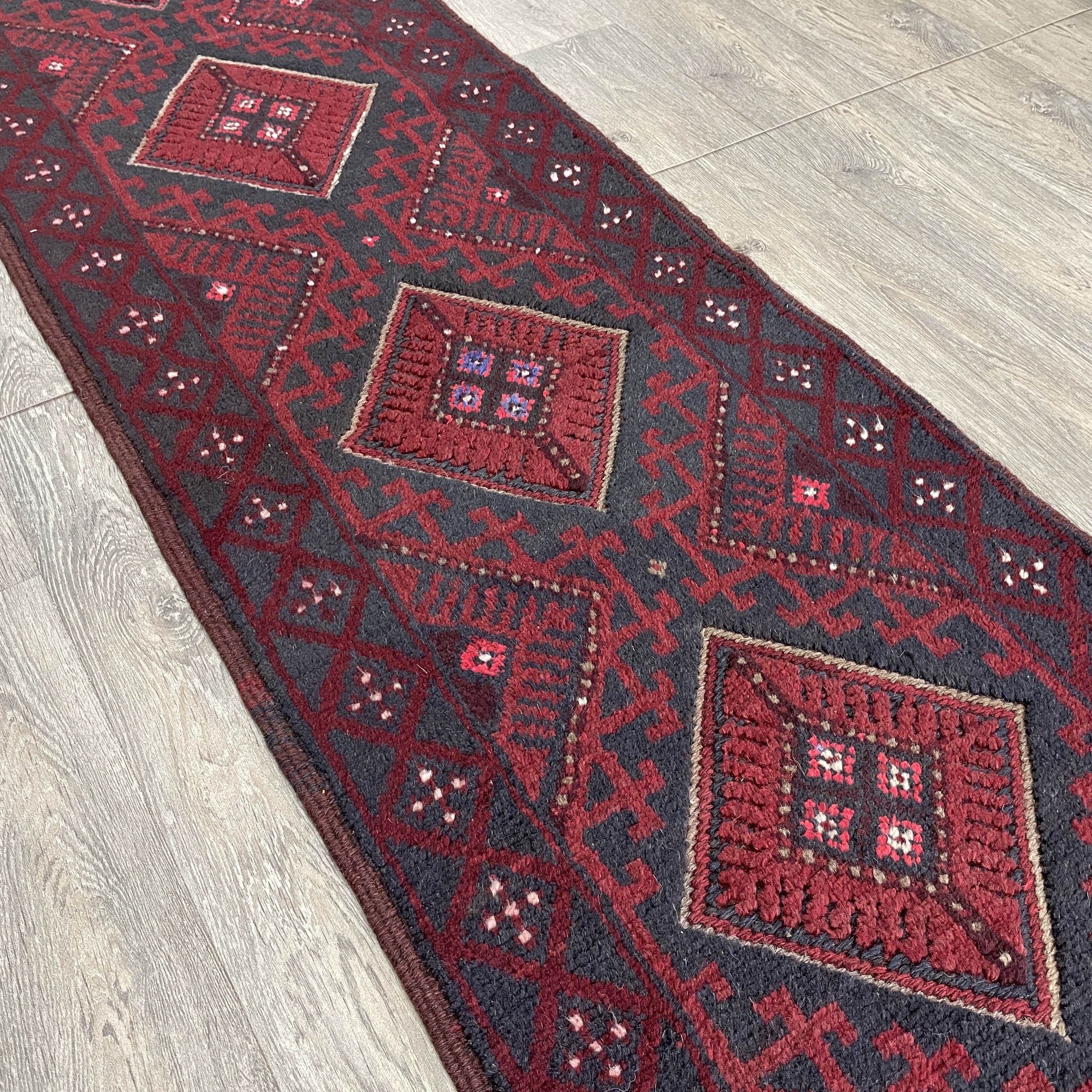 282 x 59 cm | Afghan Mushwani Runner - Khorasan Rugs