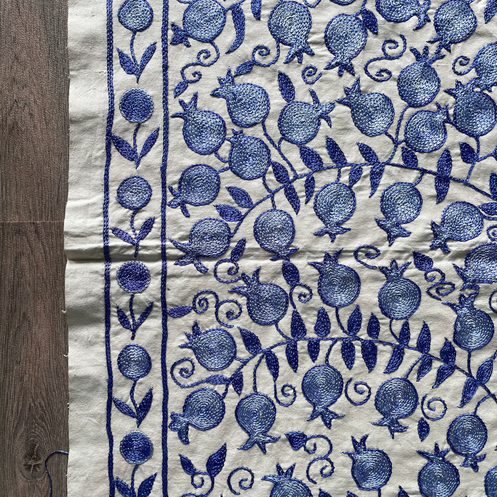 Uzbek Suzani Table Throw