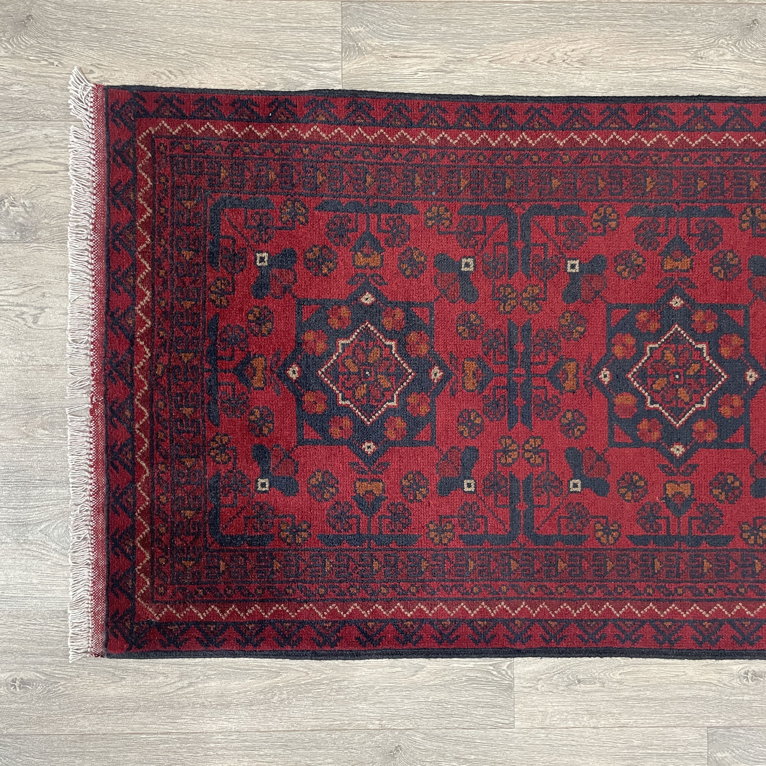 314 x 79 cm | Afghan Khal Muhammadi Runner - Khorasan Rugs