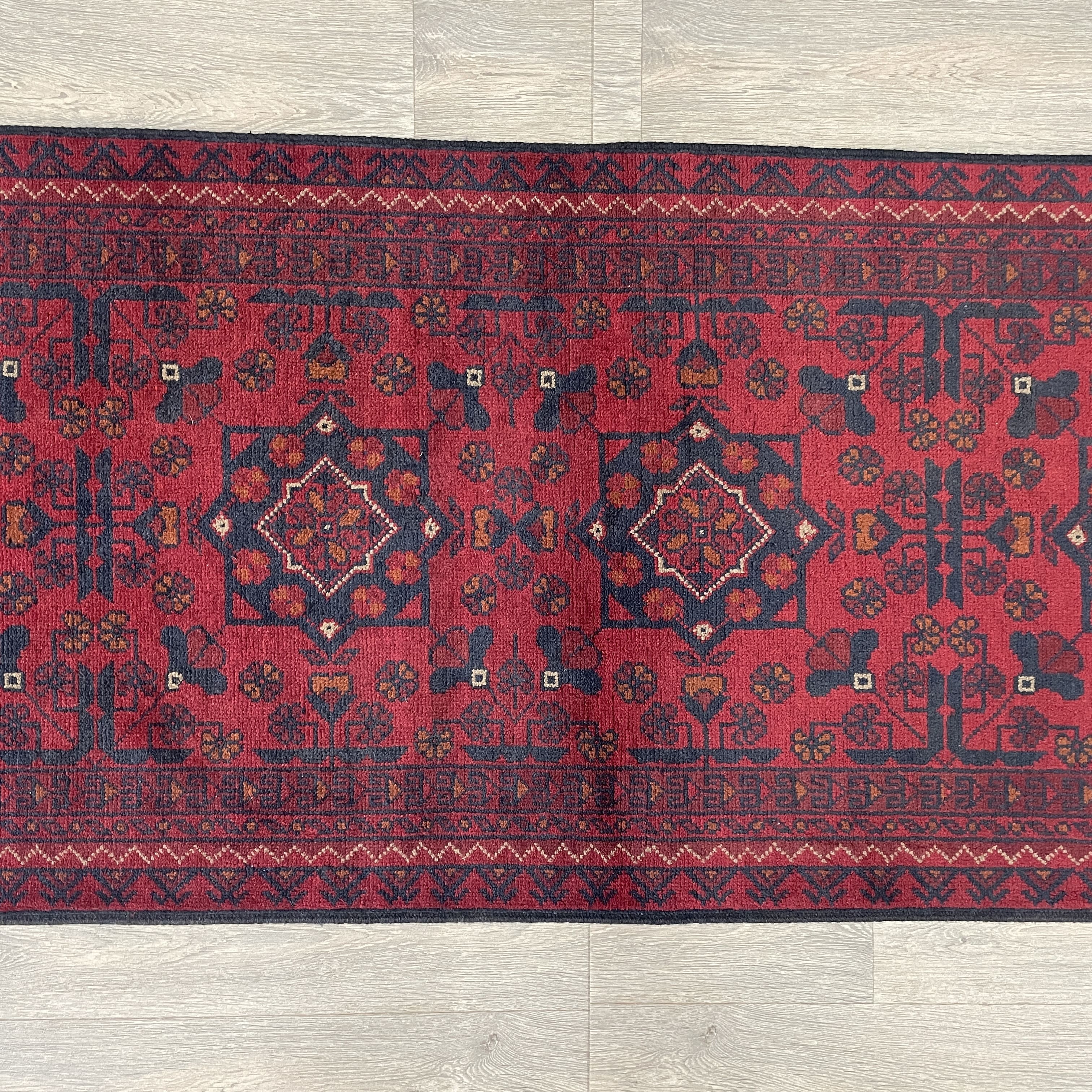 314 x 79 cm | Afghan Khal Muhammadi Runner - Khorasan Rugs