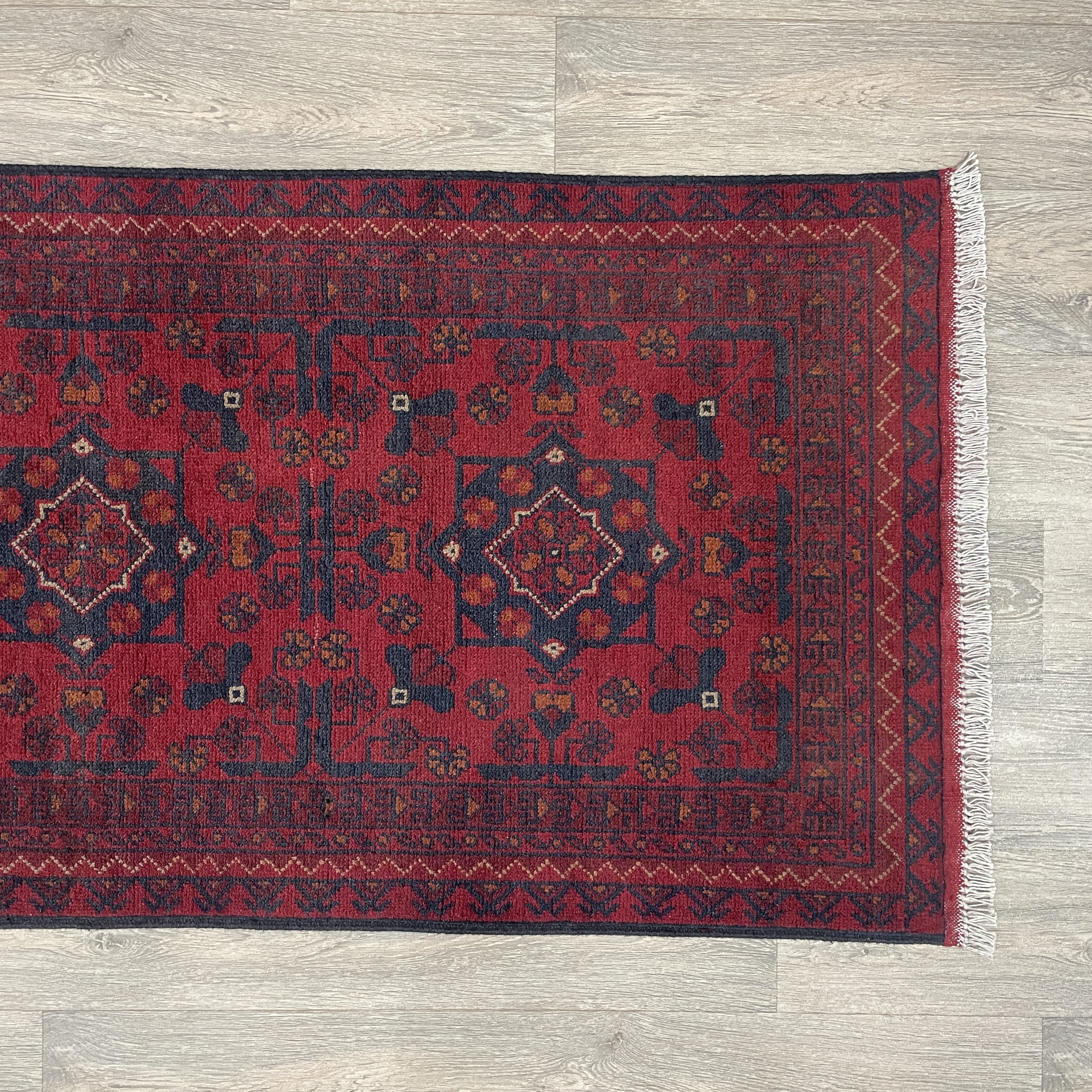 314 x 79 cm | Afghan Khal Muhammadi Runner - Khorasan Rugs