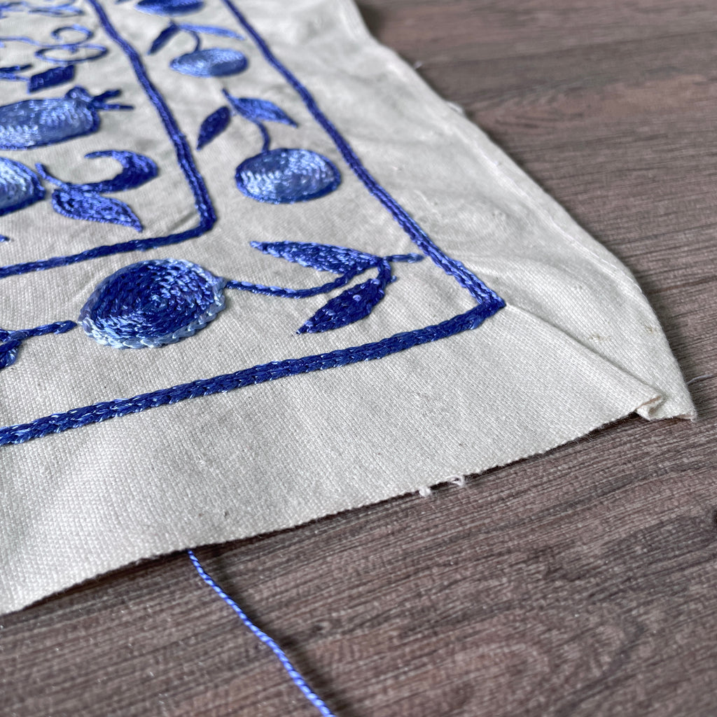 Uzbek Suzani Table Throw