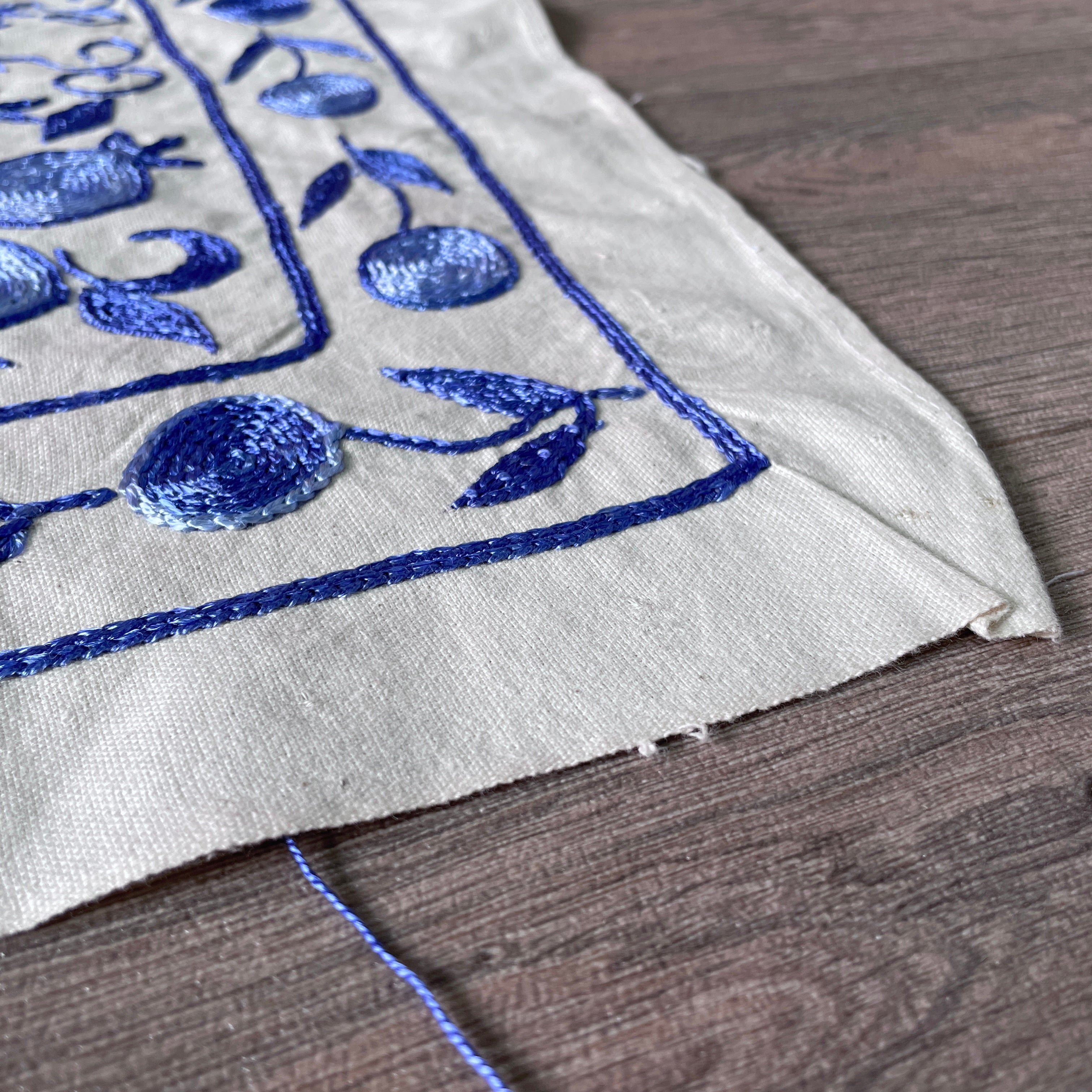 Uzbek Suzani Table Throw