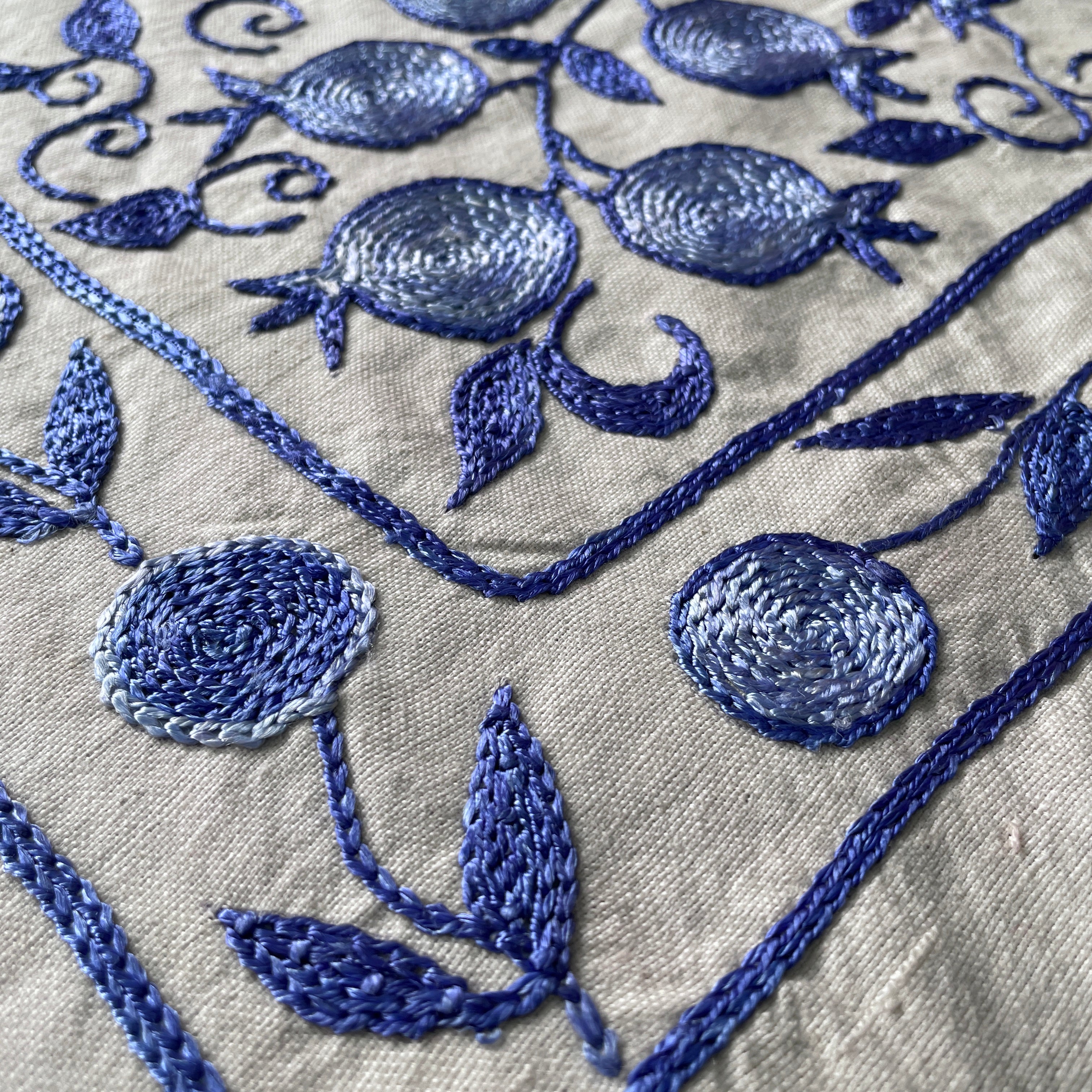 Uzbek Suzani Table Throw