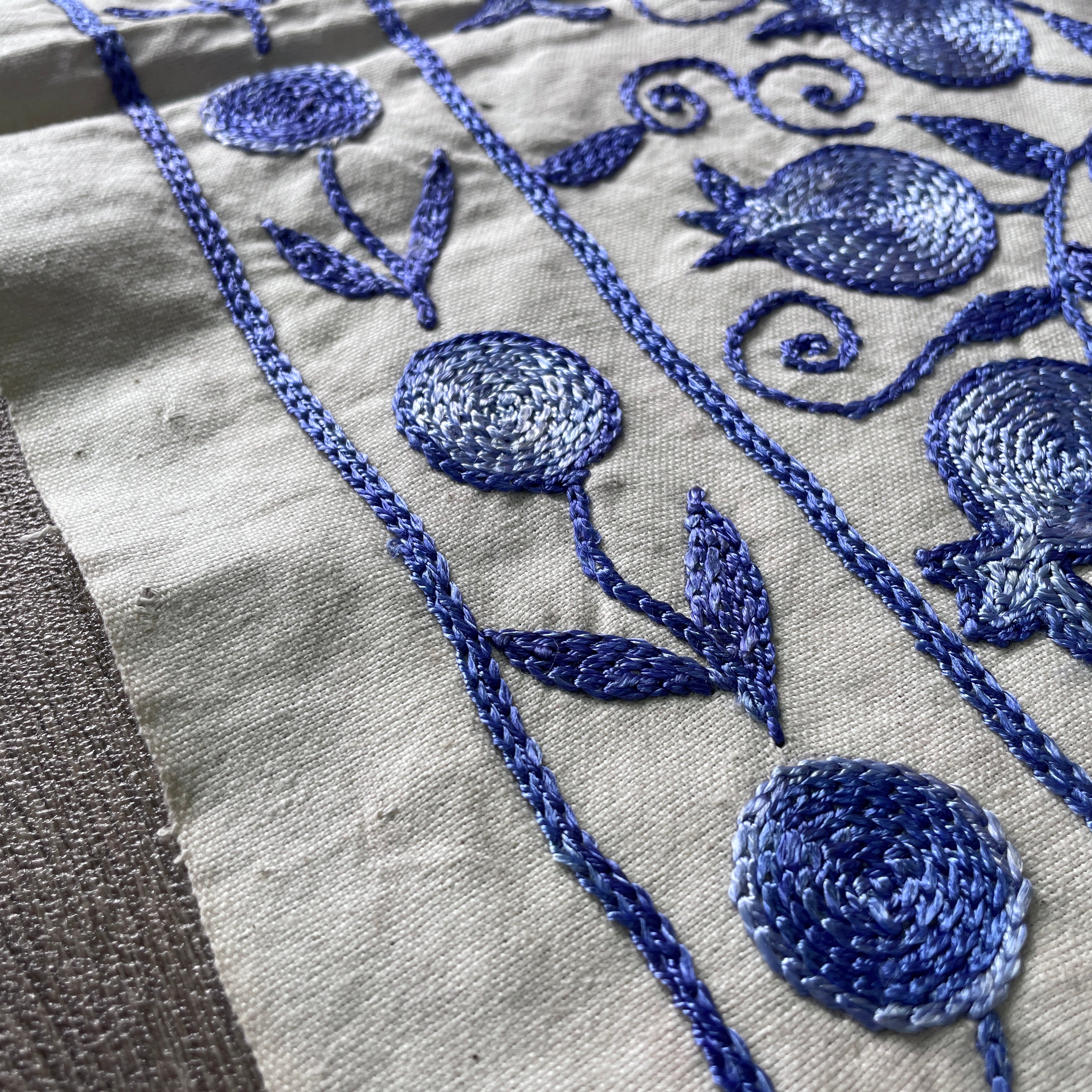 Uzbek Suzani Table Throw