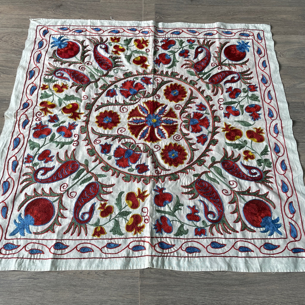Uzbek Suzani Table Throw