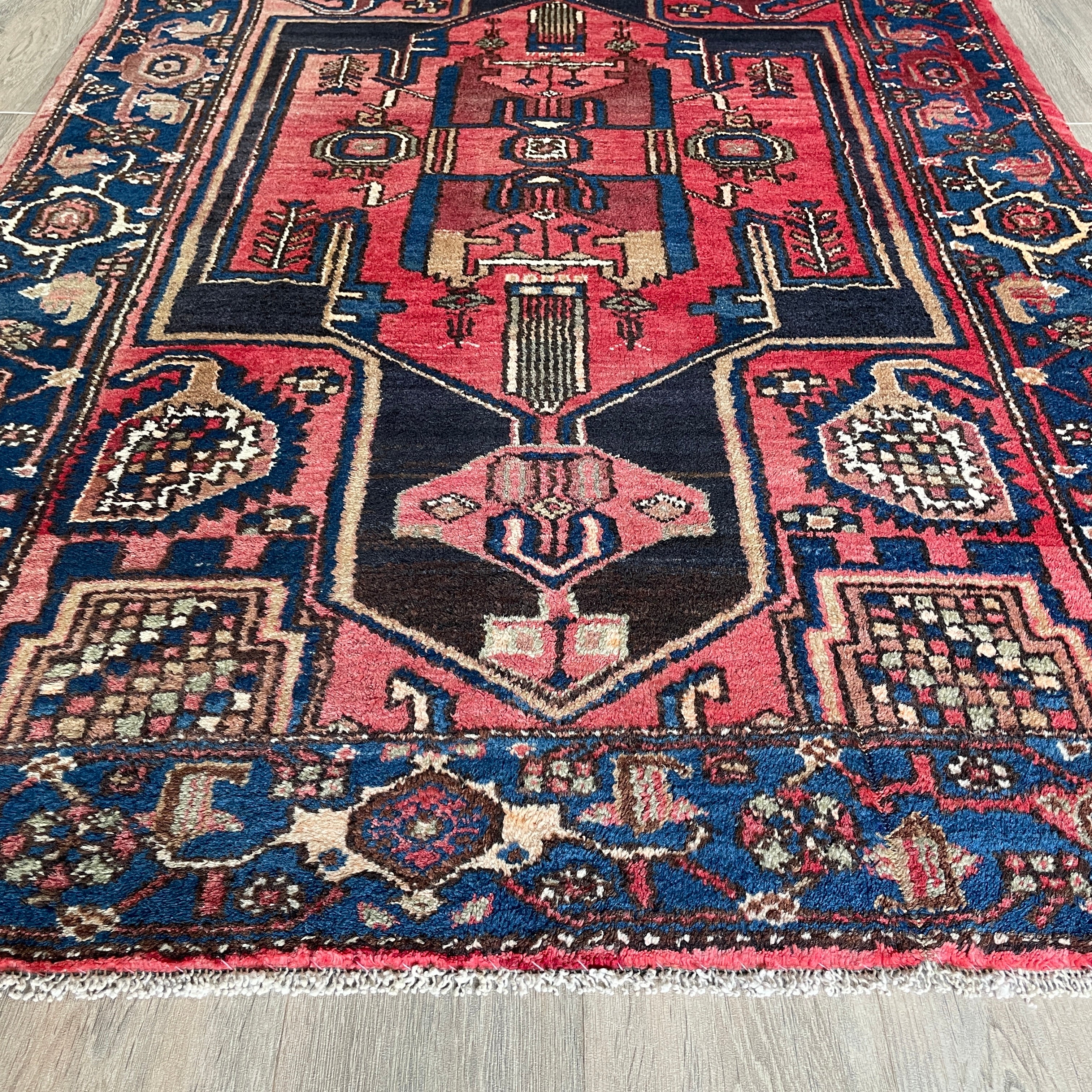 Old Persian Hamadan Rug c. 1970