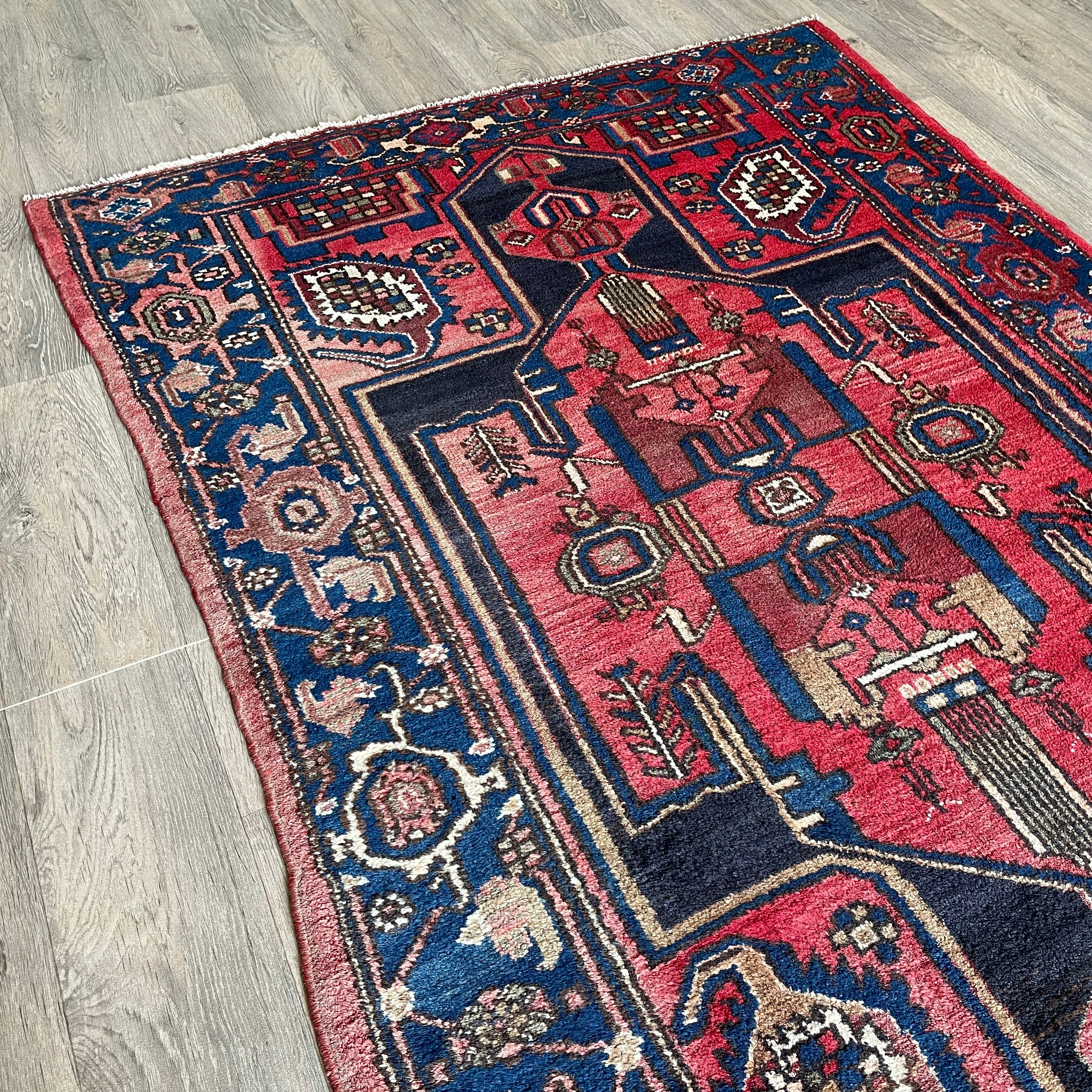 Old Persian Hamadan Rug c. 1970