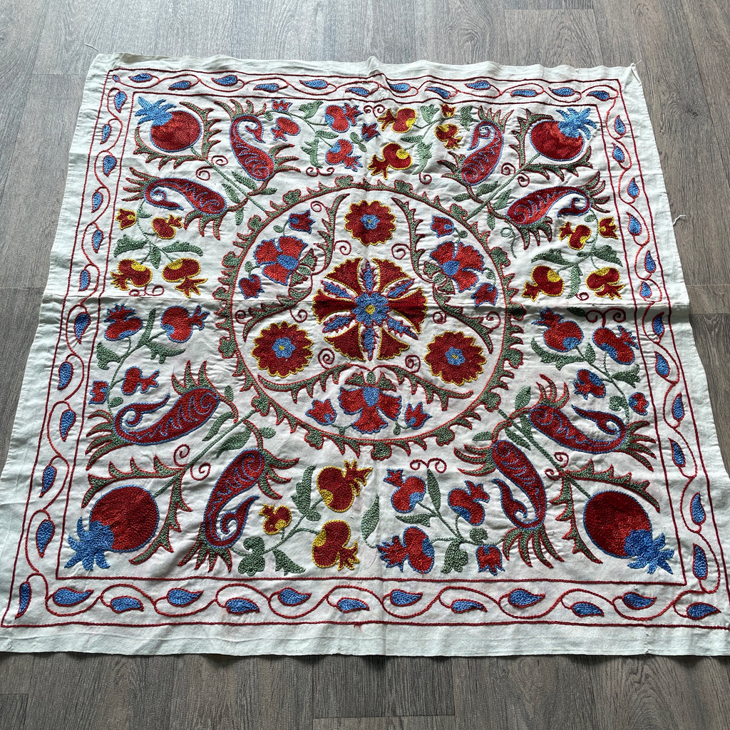 Uzbek Suzani Table Throw