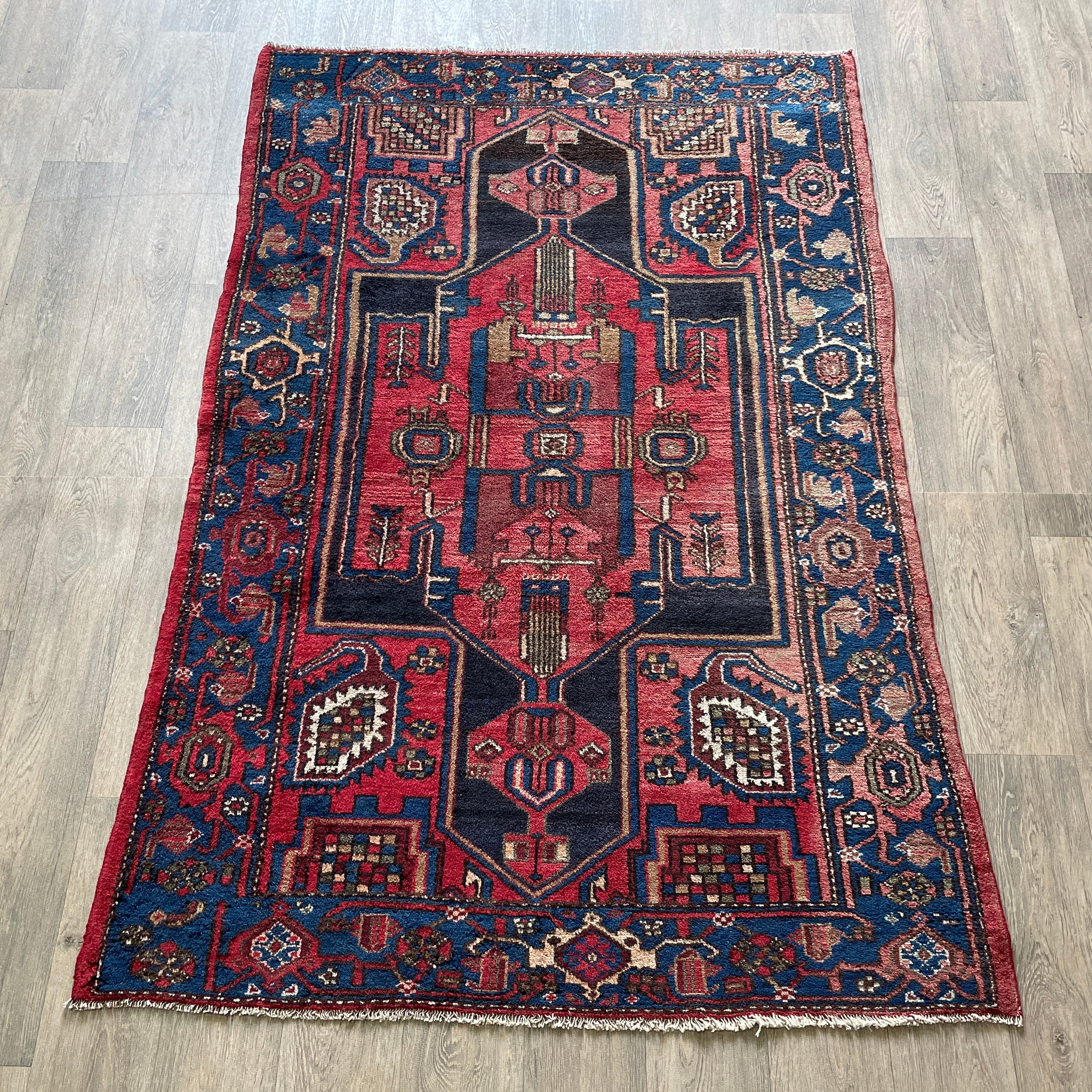 Old Persian Hamadan Rug c. 1970