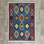 194 x 125 cm | Afghan Kilim Rug - Khorasan Rugs