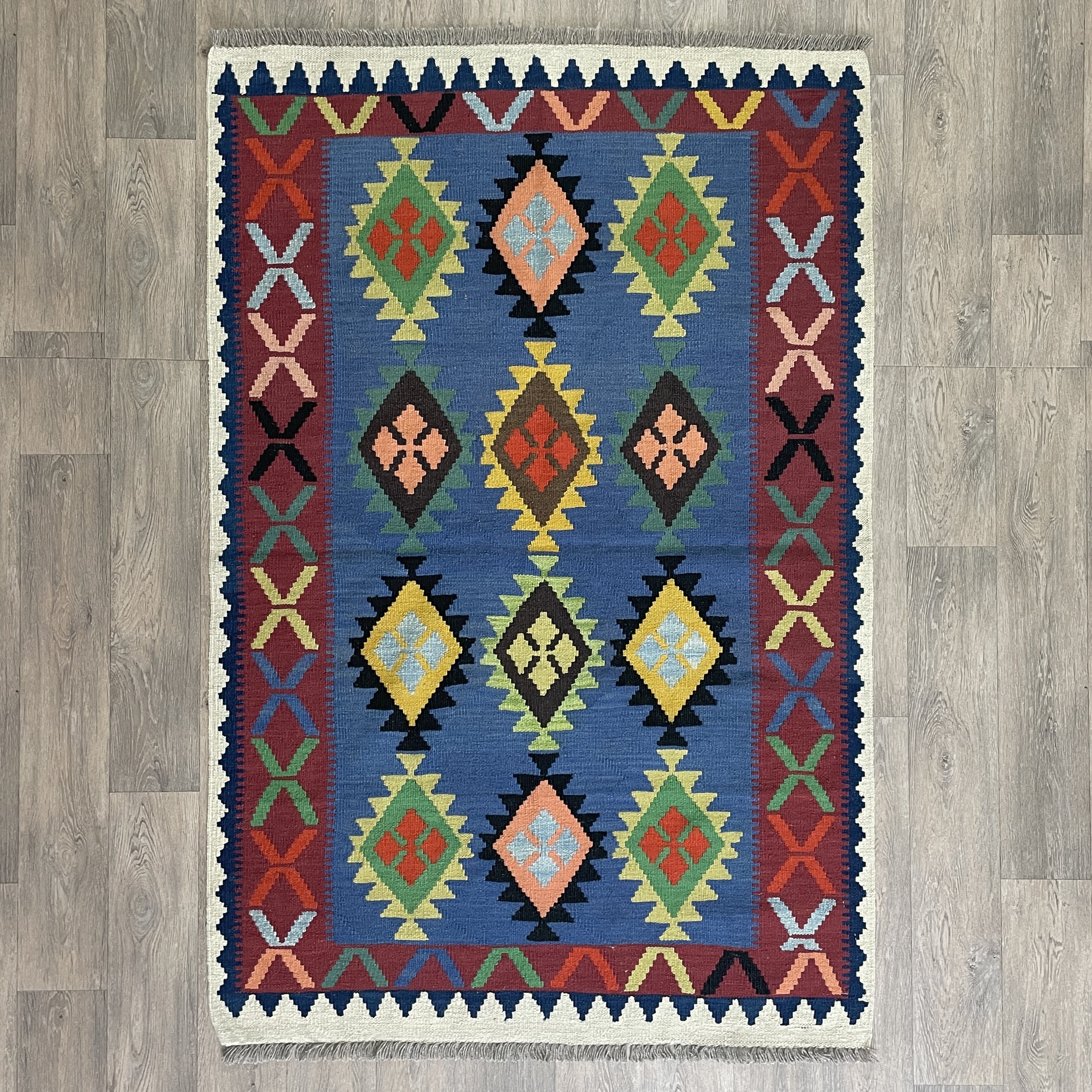 194 x 125 cm | Afghan Kilim Rug - Khorasan Rugs