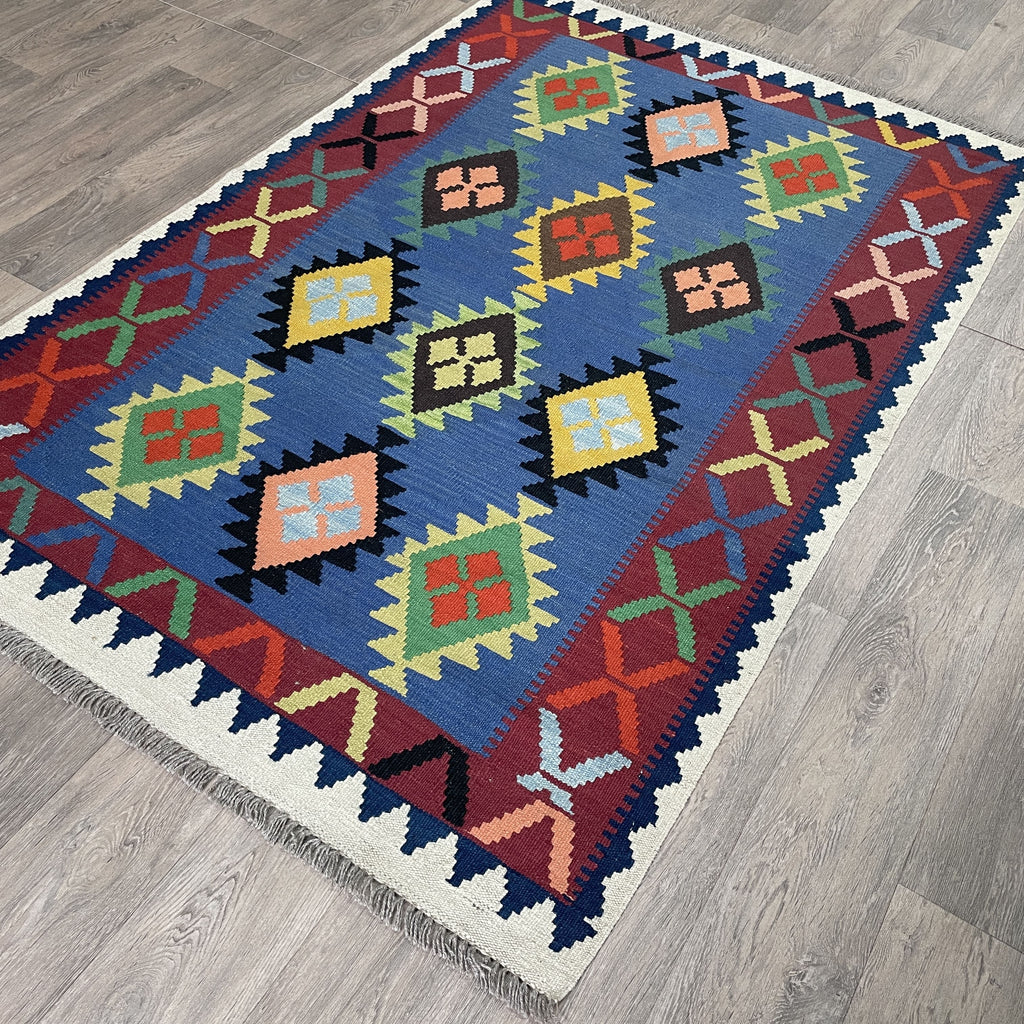 194 x 125 cm | Afghan Kilim Rug - Khorasan Rugs