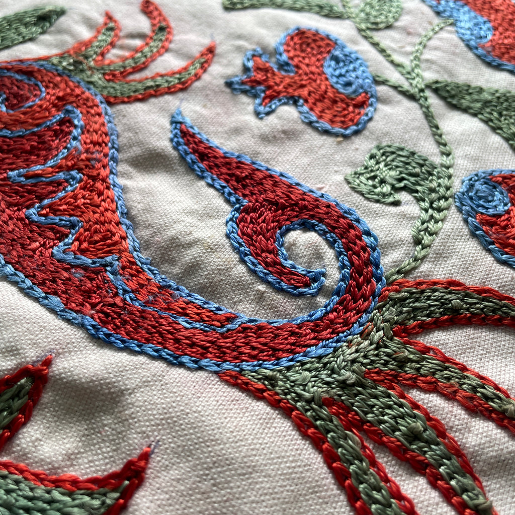 Uzbek Suzani Table Throw