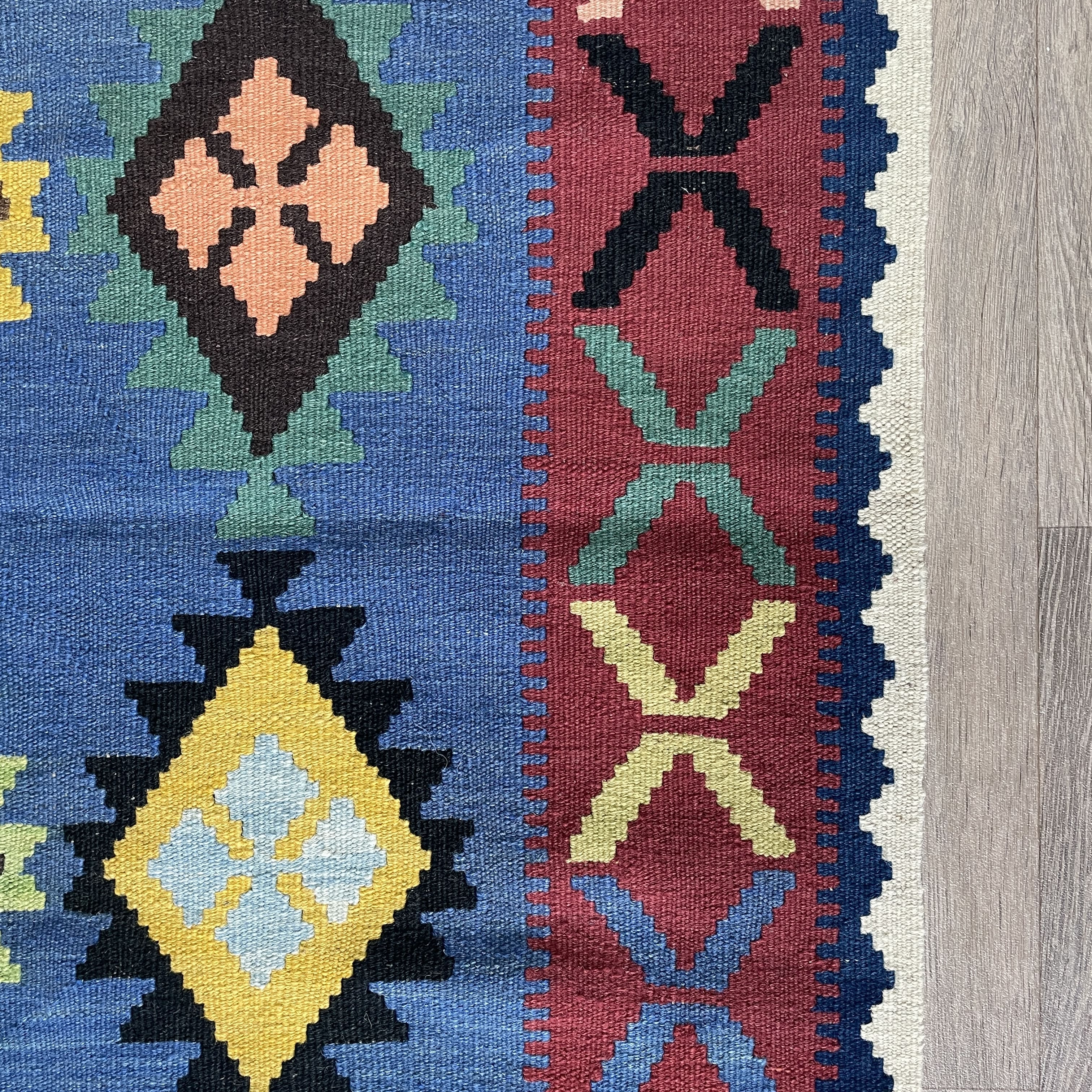 194 x 125 cm | Afghan Kilim Rug - Khorasan Rugs