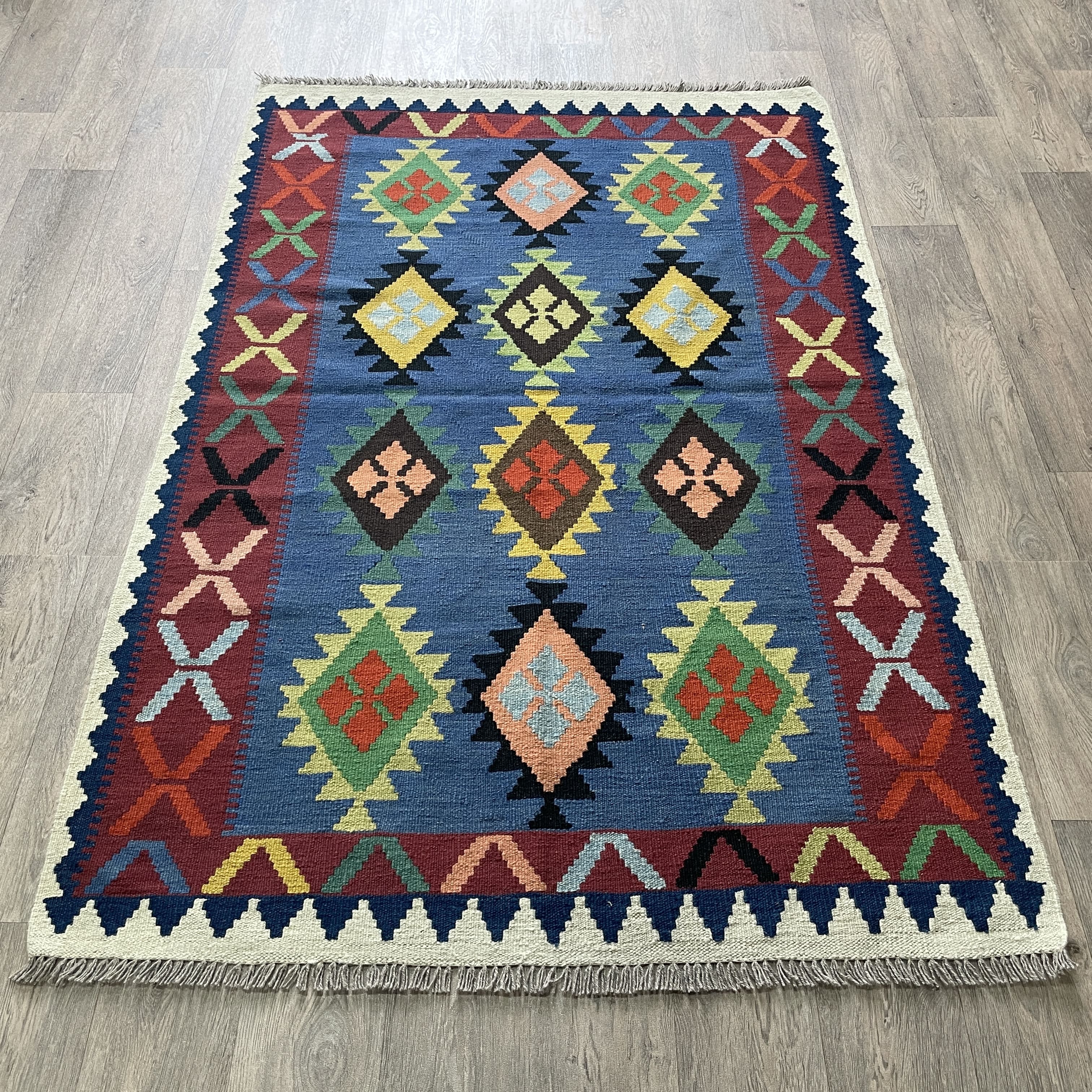 194 x 125 cm | Afghan Kilim Rug - Khorasan Rugs