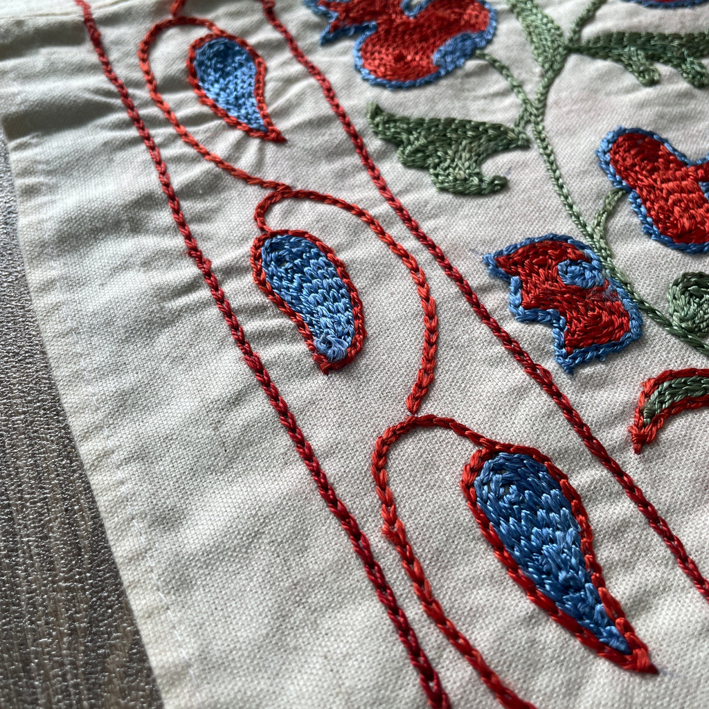 Uzbek Suzani Table Throw