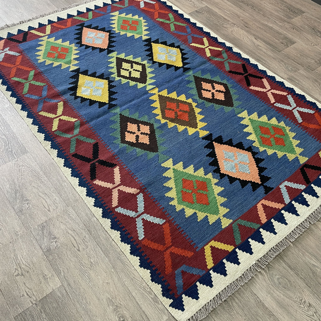 194 x 125 cm | Afghan Kilim Rug - Khorasan Rugs