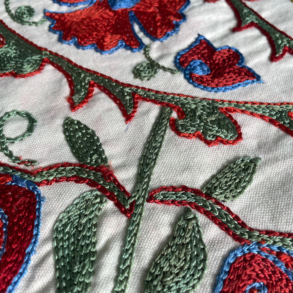 Uzbek Suzani Table Throw