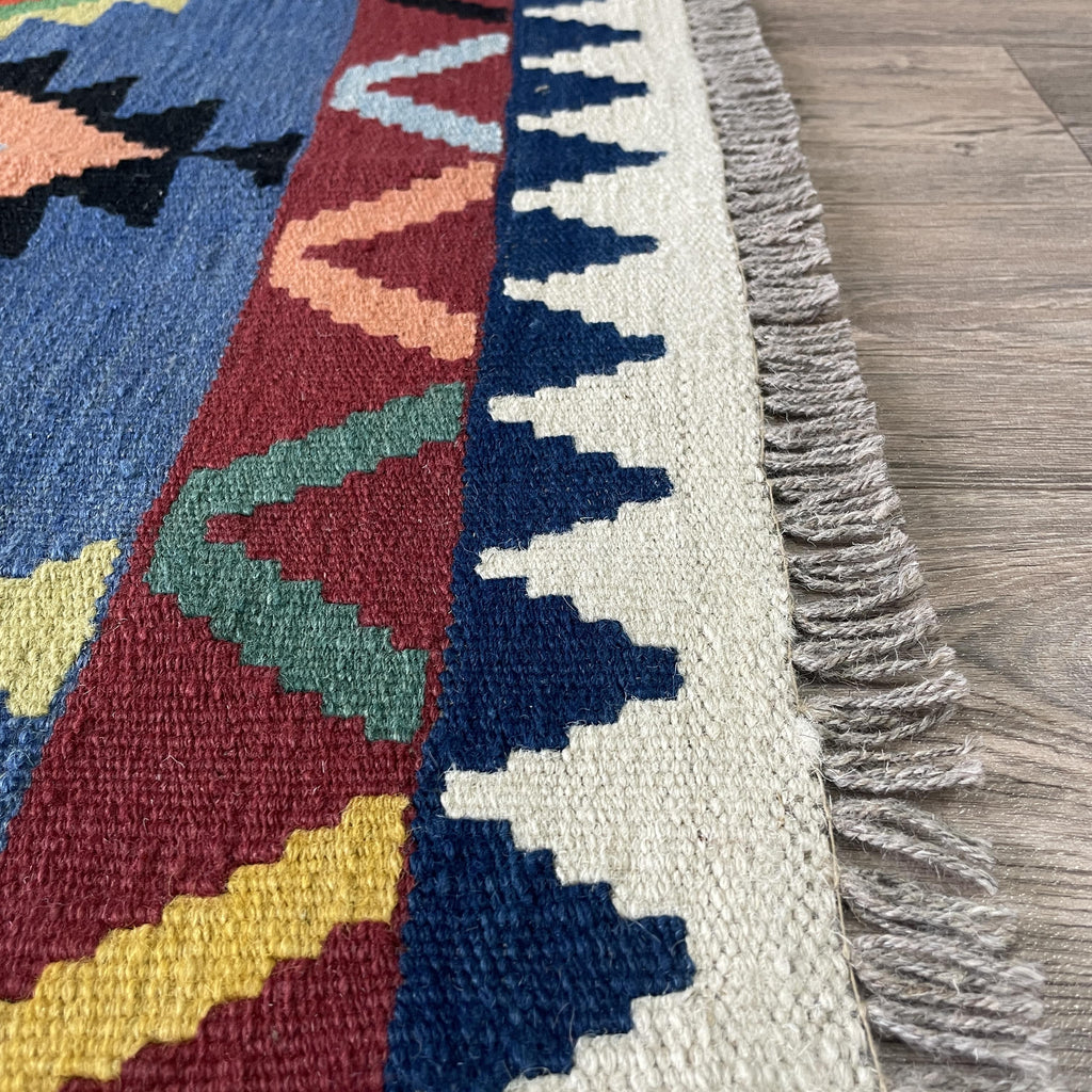 194 x 125 cm | Afghan Kilim Rug - Khorasan Rugs