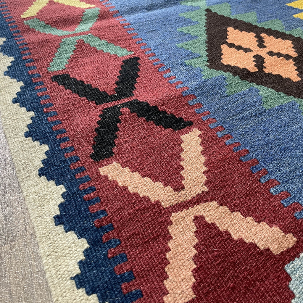 194 x 125 cm | Afghan Kilim Rug - Khorasan Rugs