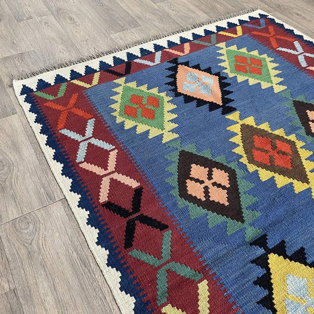 194 x 125 cm | Afghan Kilim Rug - Khorasan Rugs
