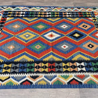 197 x 156 cm | Afghan Kilim Rug - Khorasan Rugs