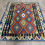 197 x 156 cm | Afghan Kilim Rug - Khorasan Rugs