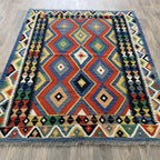 197 x 156 cm | Afghan Kilim Rug - Khorasan Rugs