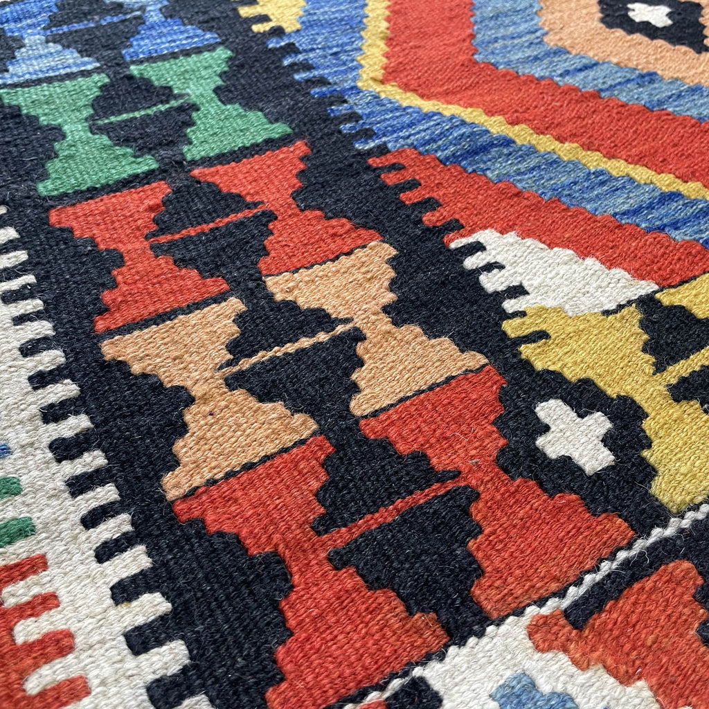 197 x 156 cm | Afghan Kilim Rug - Khorasan Rugs
