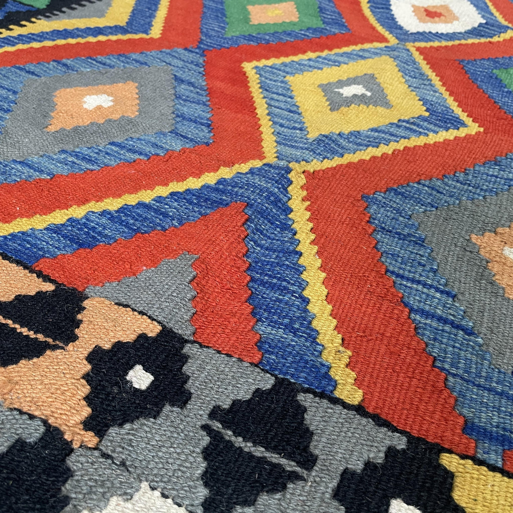 197 x 156 cm | Afghan Kilim Rug - Khorasan Rugs
