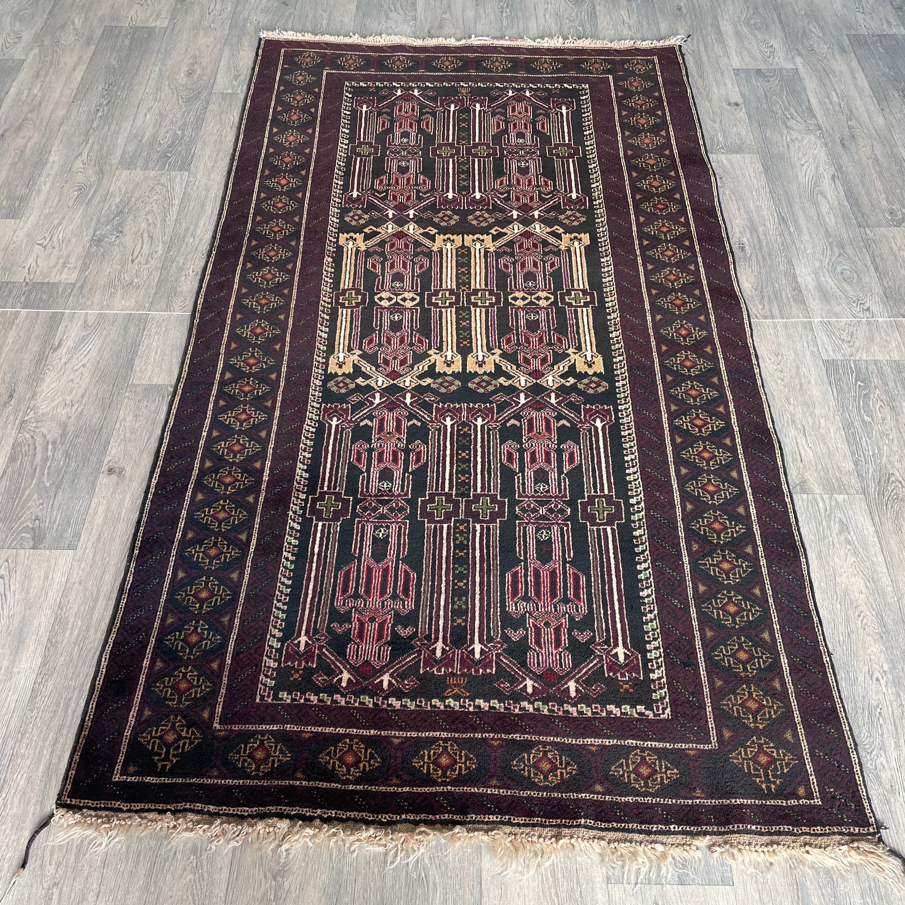 Old Afghan Baluch Rug c. 1970