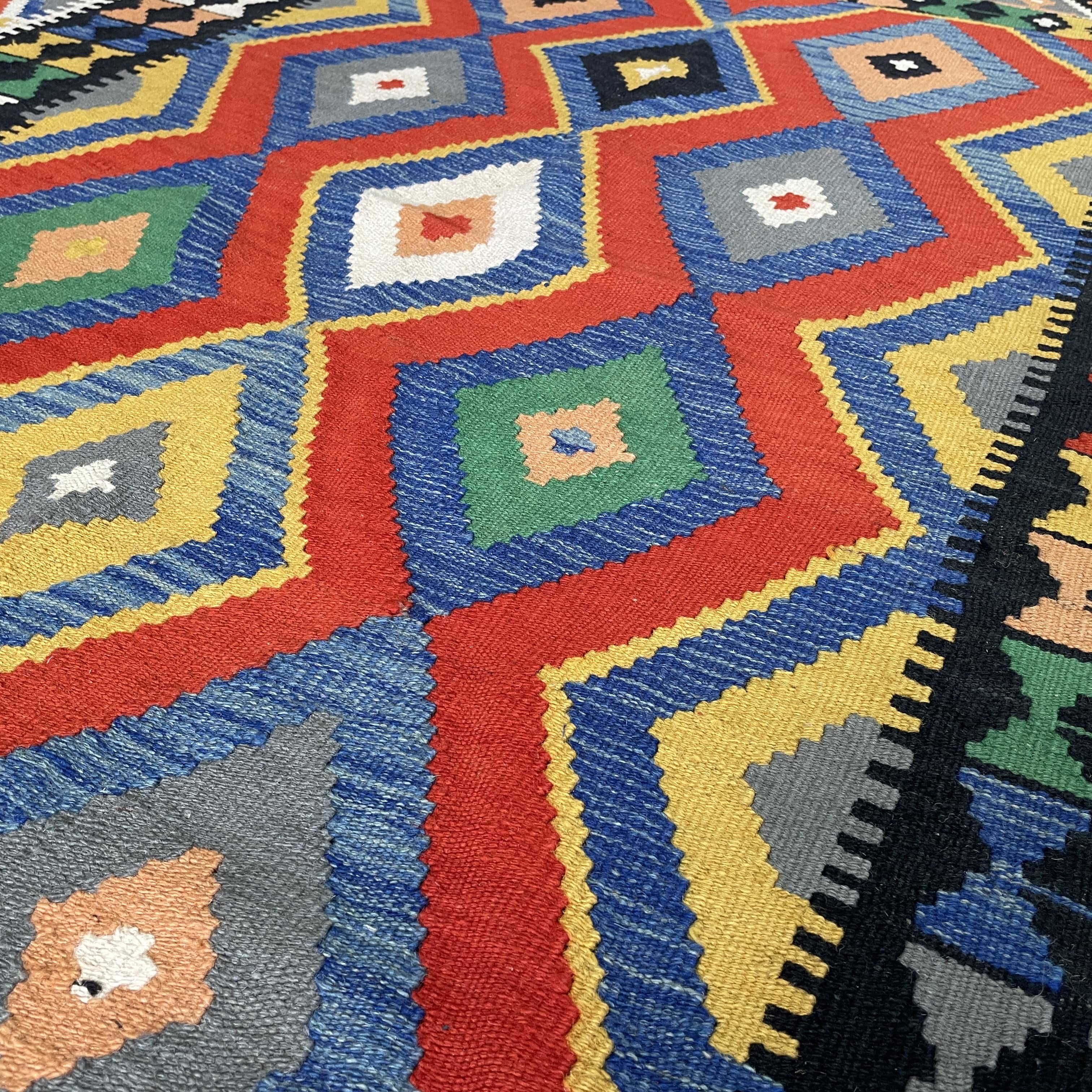 197 x 156 cm | Afghan Kilim Rug - Khorasan Rugs