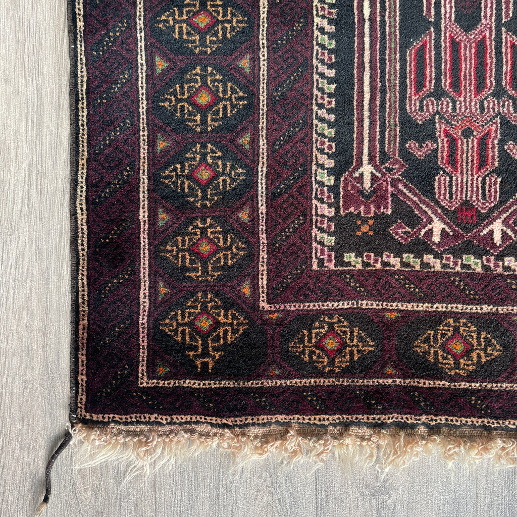 Old Afghan Baluch Rug c. 1970