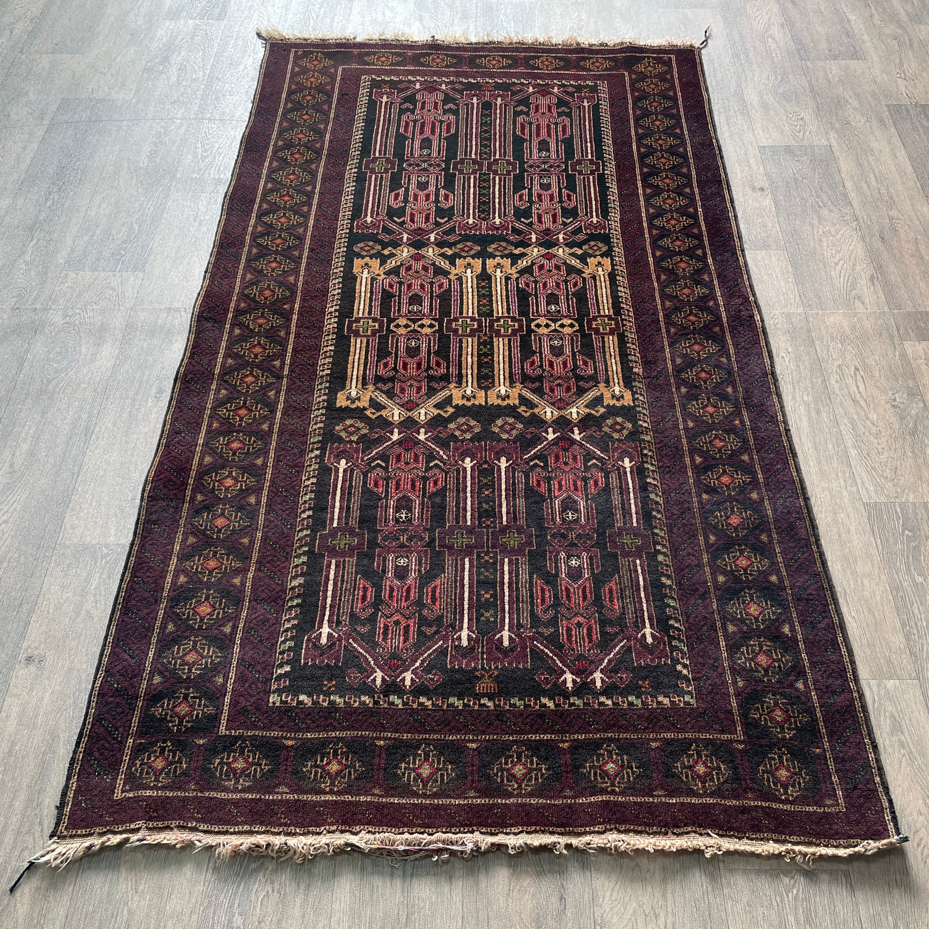 Old Afghan Baluch Rug c. 1970