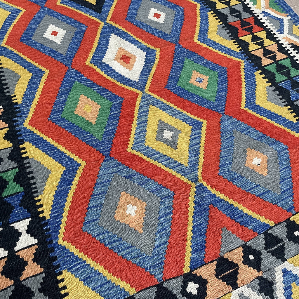 197 x 156 cm | Afghan Kilim Rug - Khorasan Rugs