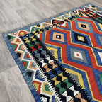 197 x 156 cm | Afghan Kilim Rug - Khorasan Rugs