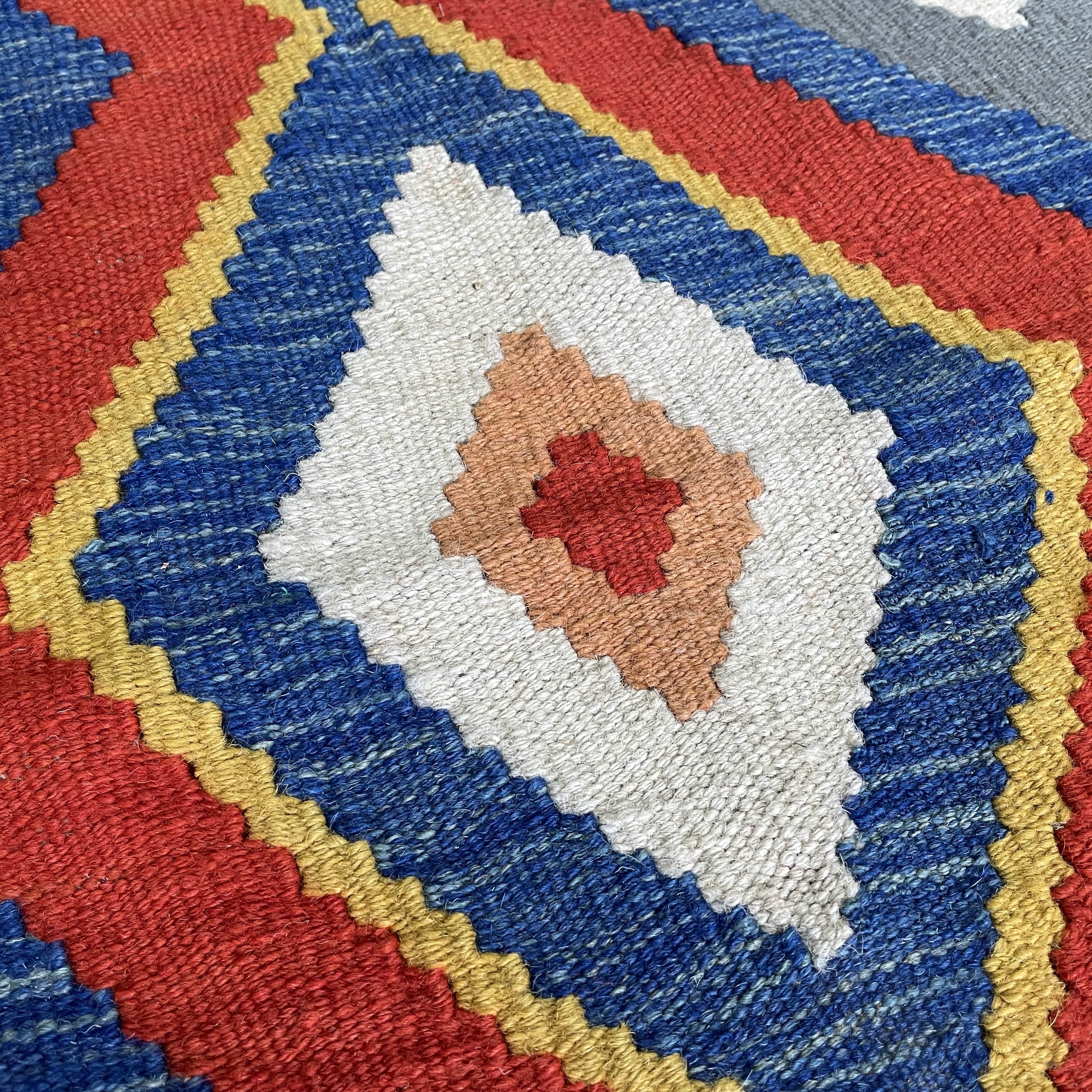 197 x 156 cm | Afghan Kilim Rug - Khorasan Rugs