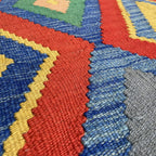 197 x 156 cm | Afghan Kilim Rug - Khorasan Rugs