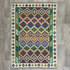 187 x 127 cm | Afghan Kilim Rug - Khorasan Rugs