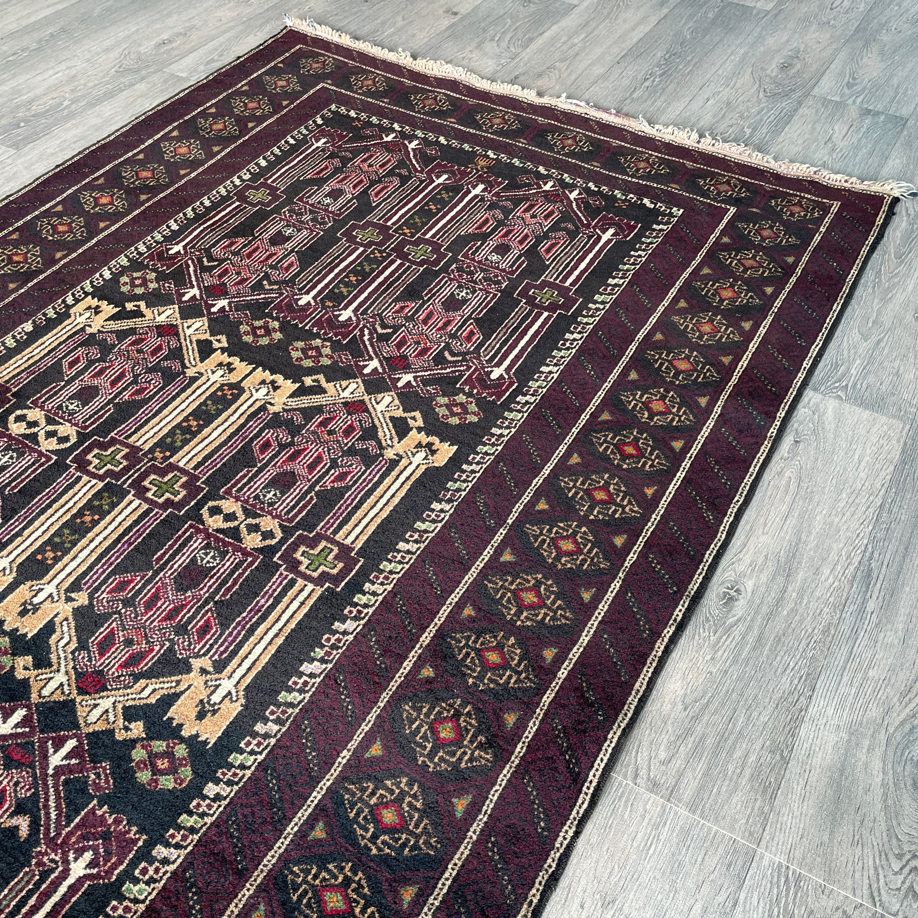 Old Afghan Baluch Rug c. 1970