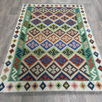 187 x 127 cm | Afghan Kilim Rug - Khorasan Rugs