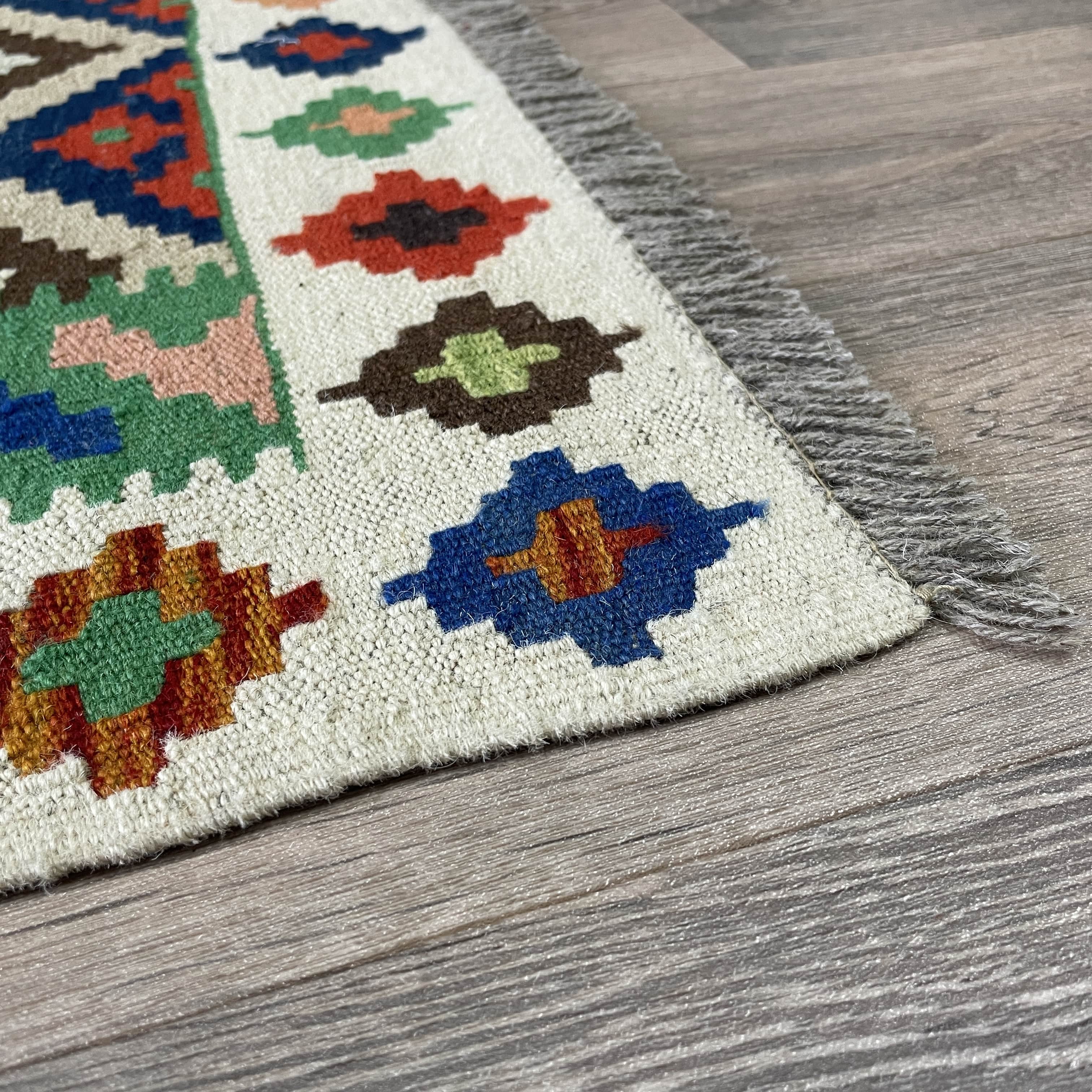 187 x 127 cm | Afghan Kilim Rug - Khorasan Rugs
