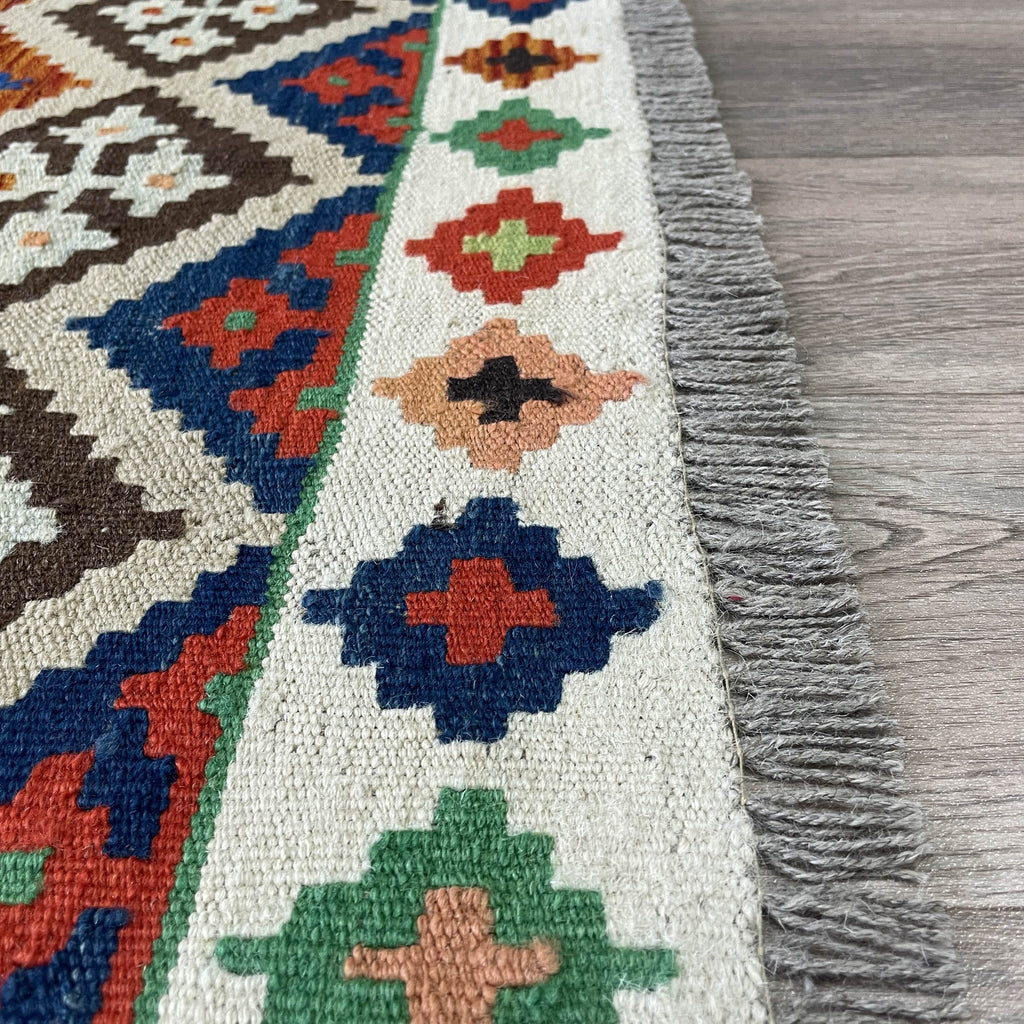 187 x 127 cm | Afghan Kilim Rug - Khorasan Rugs