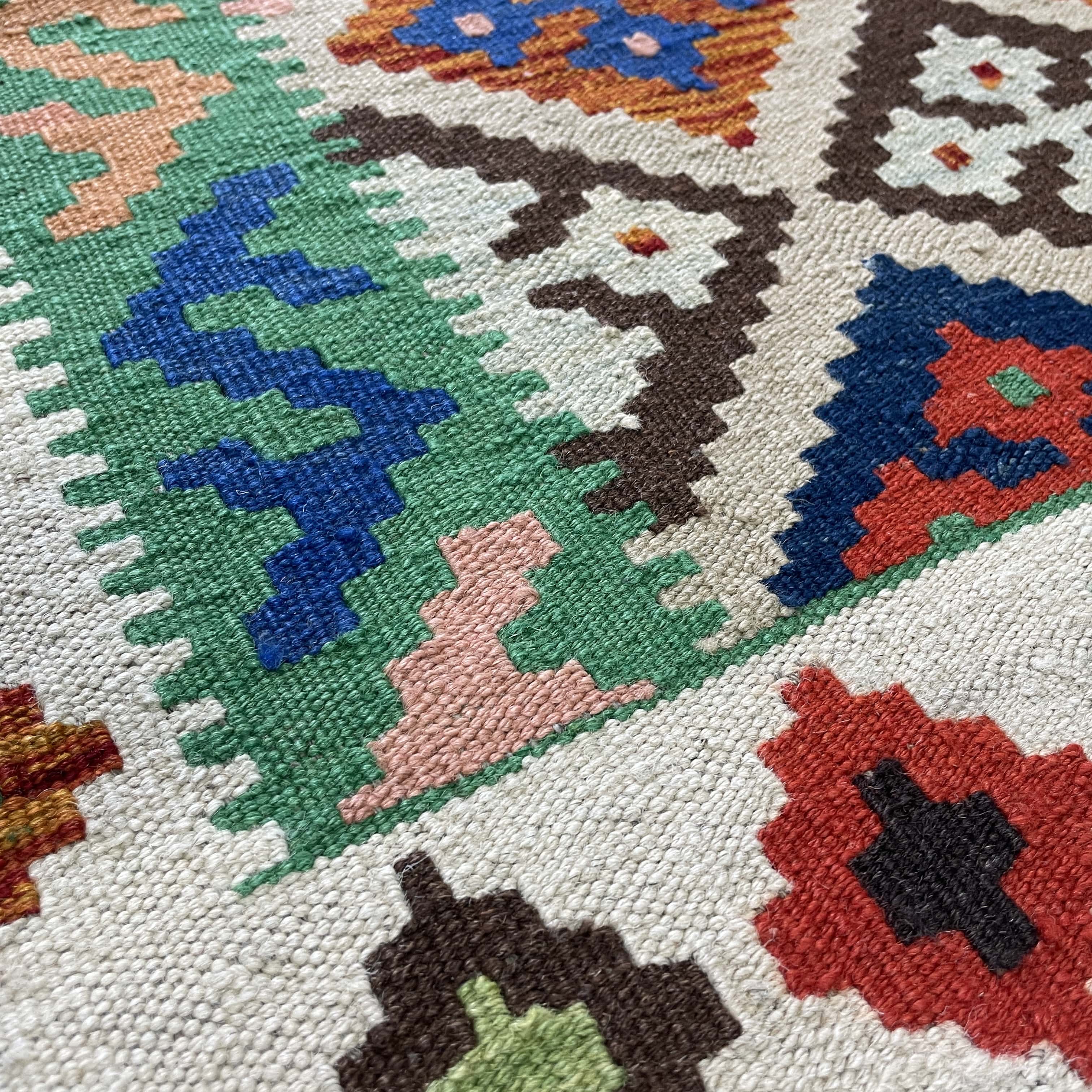 187 x 127 cm | Afghan Kilim Rug - Khorasan Rugs