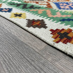 187 x 127 cm | Afghan Kilim Rug - Khorasan Rugs